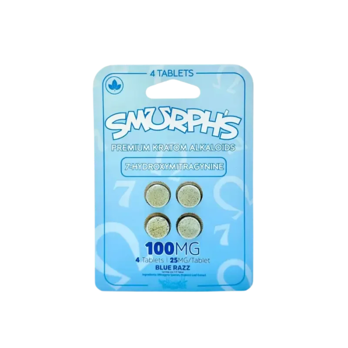 🎁 Smurph's 4ct 7OH Tabs Blue Razz 25mg per Tablet (100% off) - Seven Tech