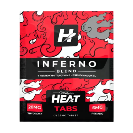 Straight Heat 1ct 7OH Pseudo Inferno Blend Tabs 25mg per Tablet - Seven Tech