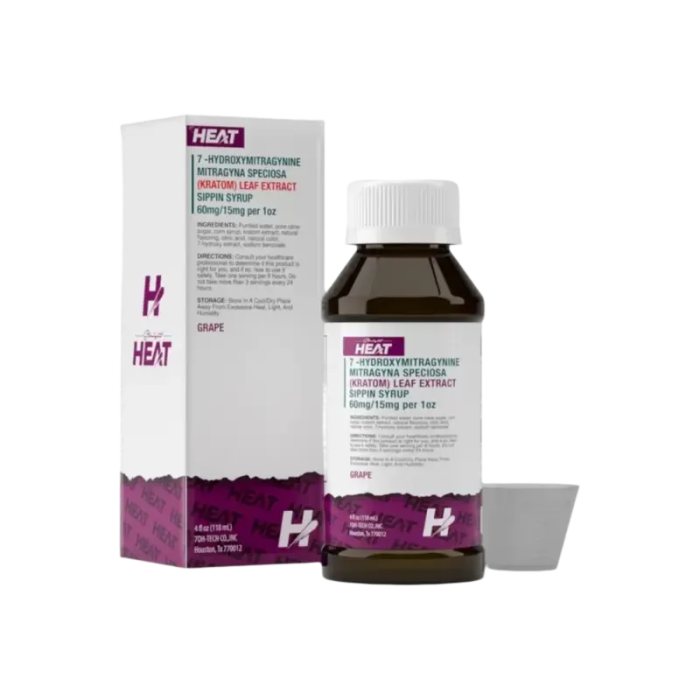 Straight Heat 7OH Sippin Syrup Grape 118ml 60mg - Seven Tech
