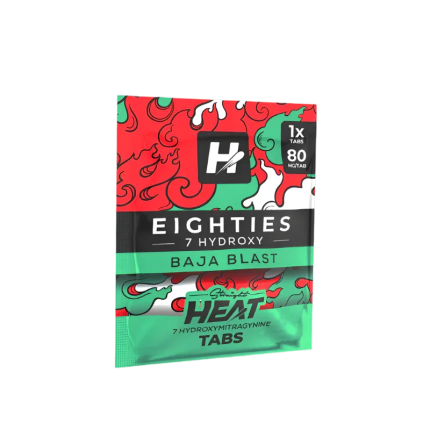 Straight Heat Eighties 7-Hydroxy Tablets 80mg 1ct - Baja Blast - Seven Tech