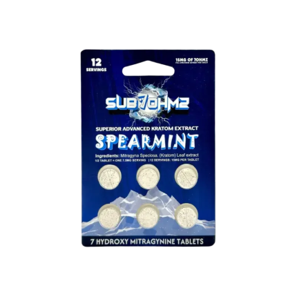 Sub 7 Ohmz 6ct 7OH Tabs Spearmint 15mg per Tablet - Seven Tech