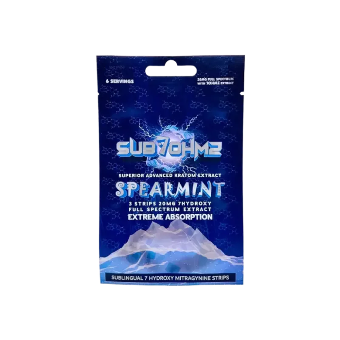 Sub 7 3ct OHMZ 7OH Strips Spearmint 20mg per Strip - Seven Tech