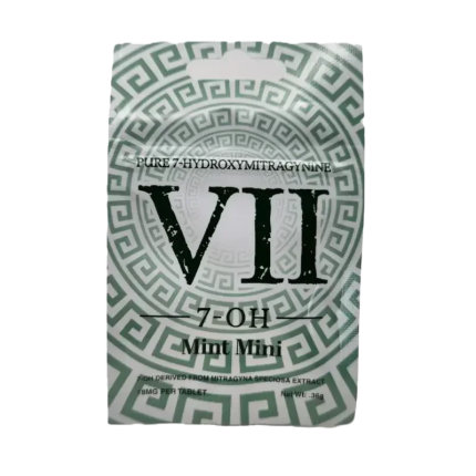 VII 50ct 7OH White Mint Mini Tabs 18mg per Tablet - Seven Tech