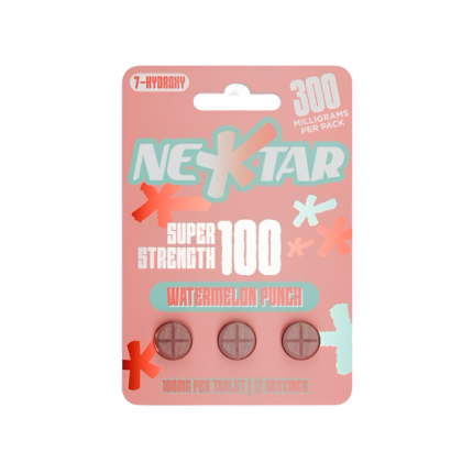NEKTAR 3ct 7OH Chewable Tabs Super Strength Watermelon Punch 100mg Per Tablets - Seven Tech