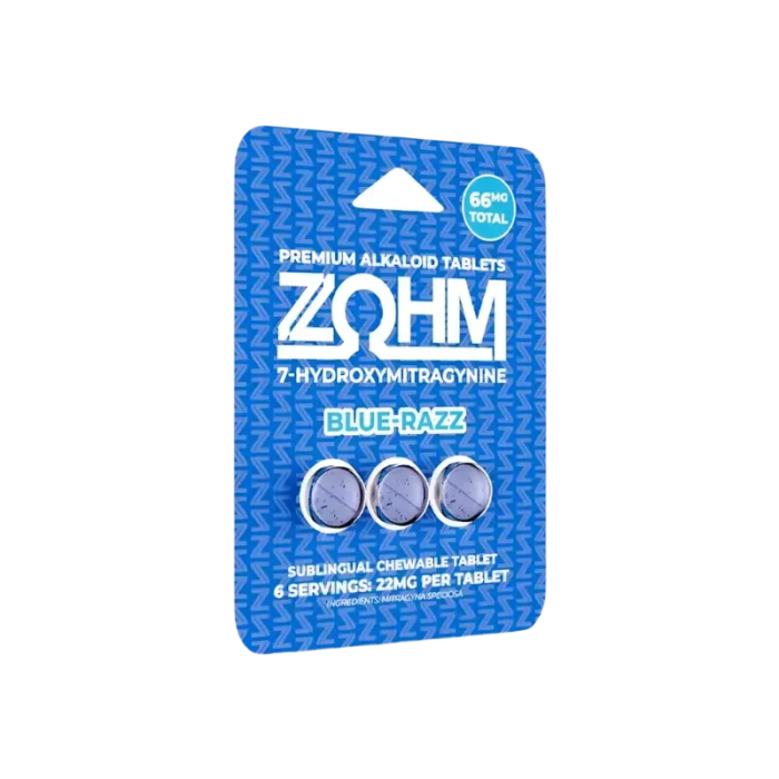 ZOHM 3ct 7OH Blue Razz Tabs 22mg per Tablet - Seven Tech